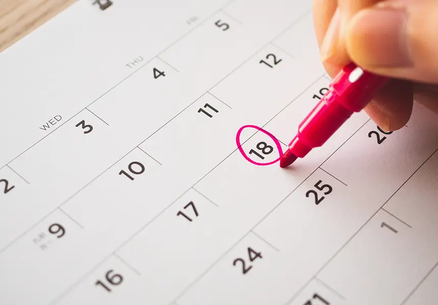 訪問日の決定